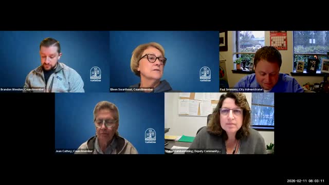 Tumwater committee places 2026 comp plan text amendments on Feb. 17 council consent calendar