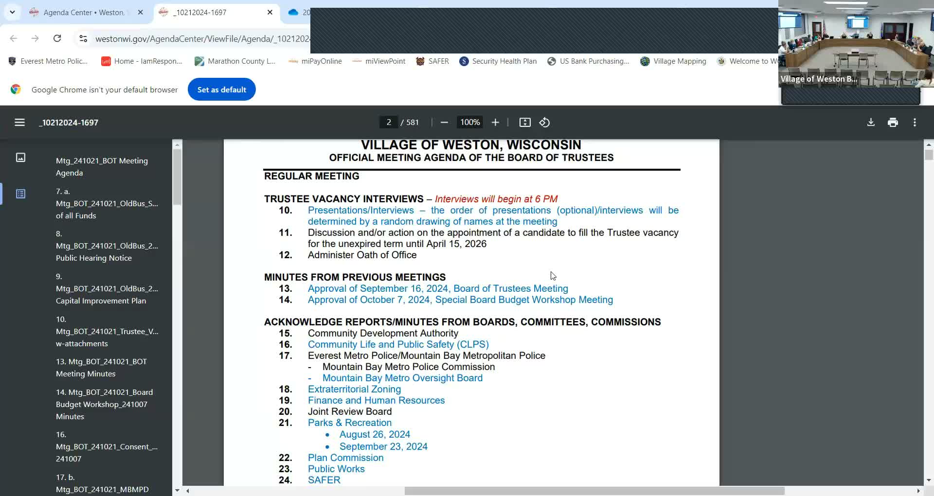 Weston board appoints Joe Jordan to fill trustee vacancy