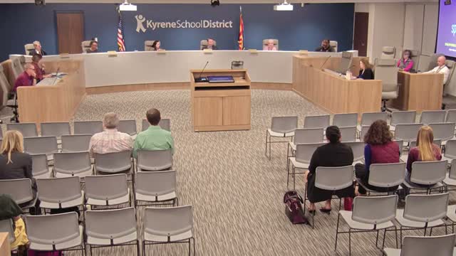 Kyrene board approves 202627 employee health plan contributions; vice president abstains