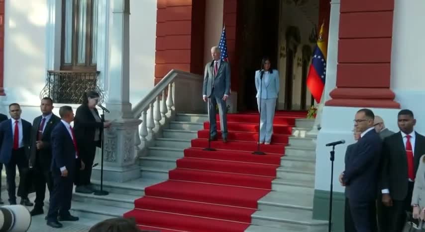 Unidentified speaker says U.S. working to ease restrictions, issue licenses to Venezuelan firms to boost trade and jobs