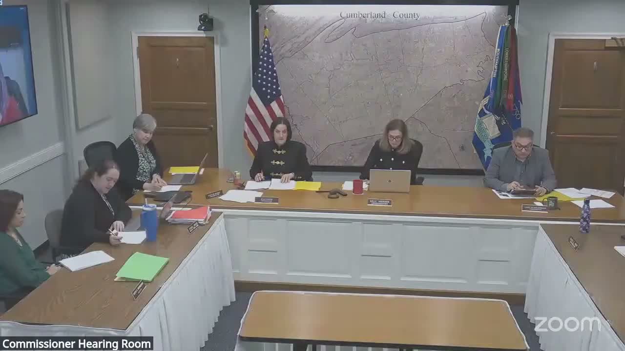 Cumberland County commissioners approve multiple contracts and grant applications including bridge inspections and public‑safety funding