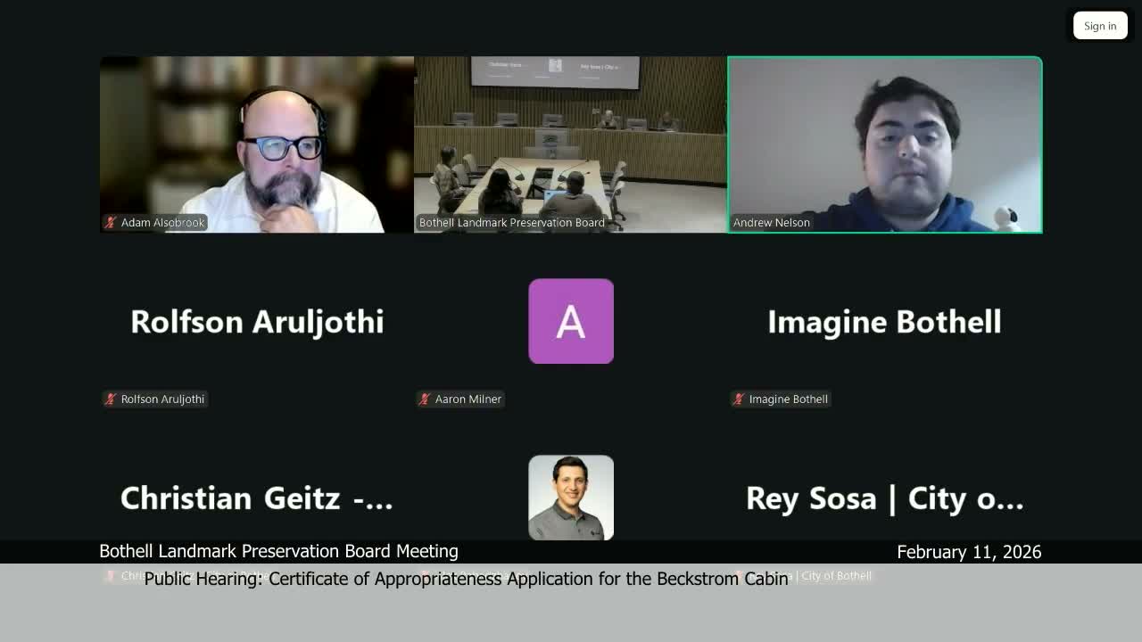 Bothell board approves moving Beckstrom Cabin, citing accessibility and shoreline benefits