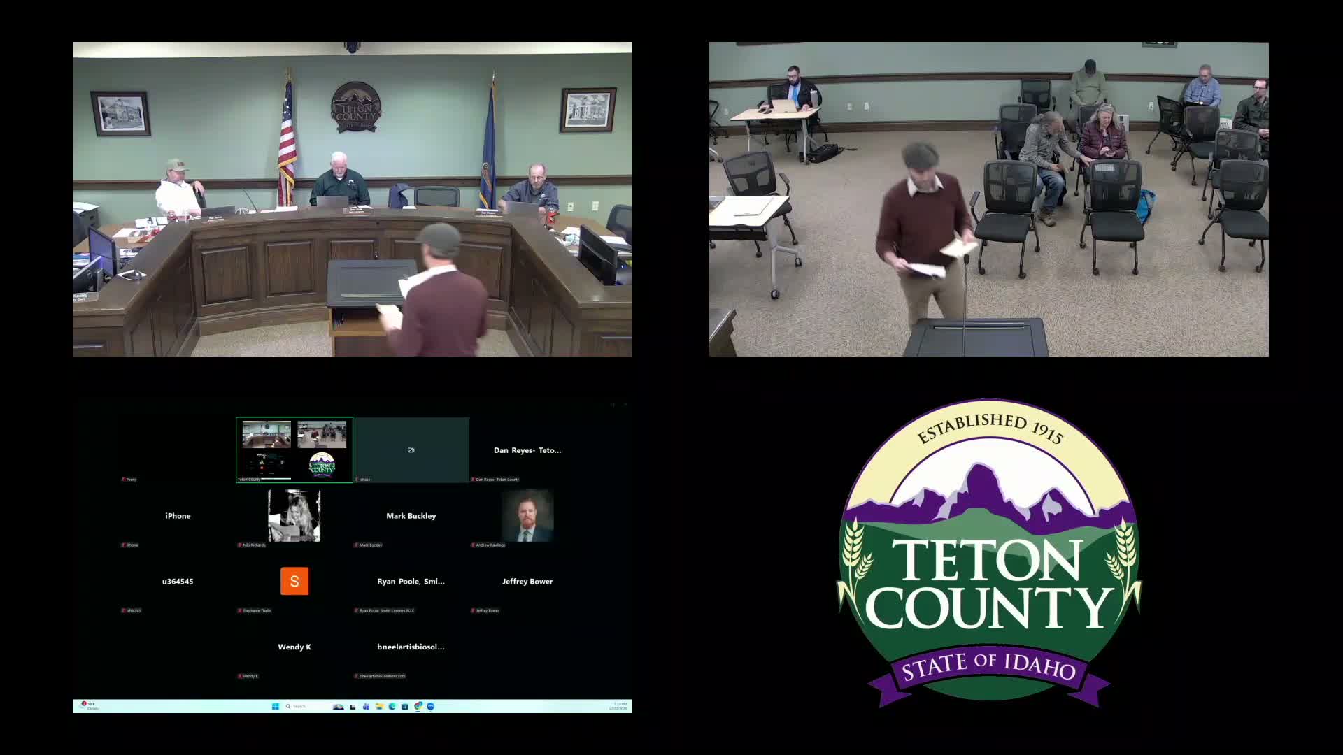 Board approves Tetonia AOI, Driggs Center lot split and Osprey Landing final plat; support letters and smaller actions follow