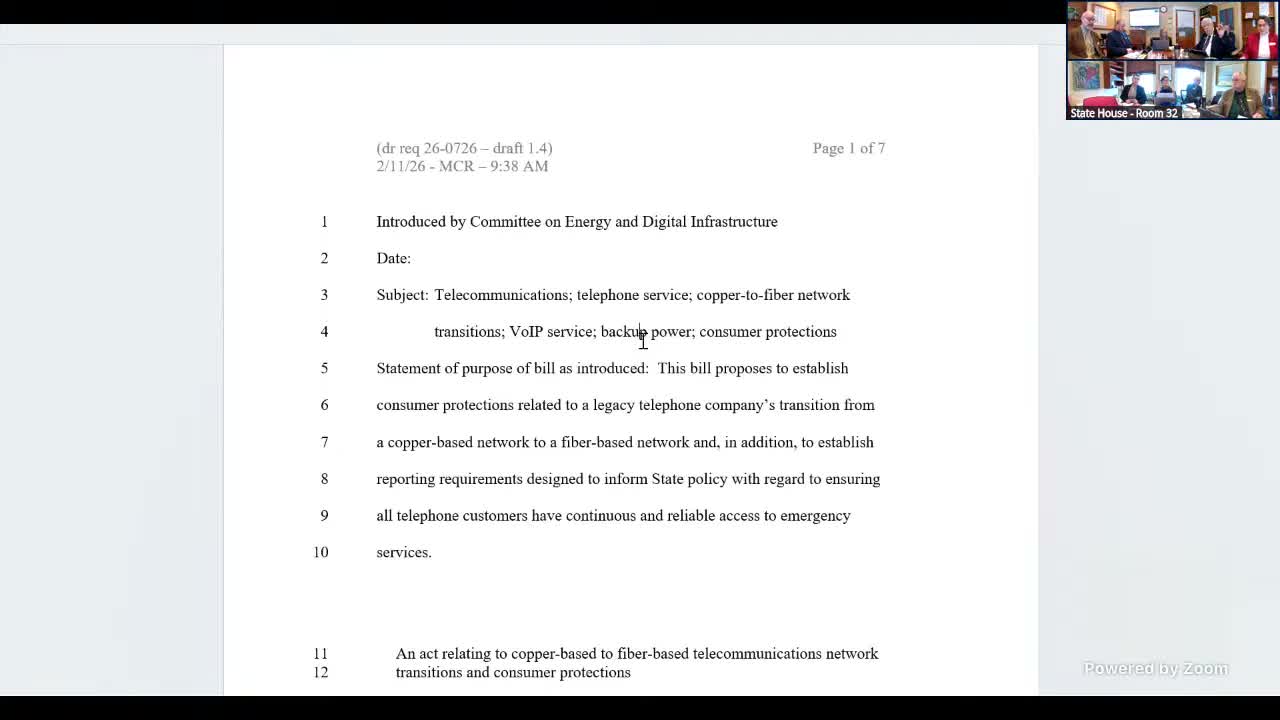 House Energy advances committee bill 260726 in preliminary vote