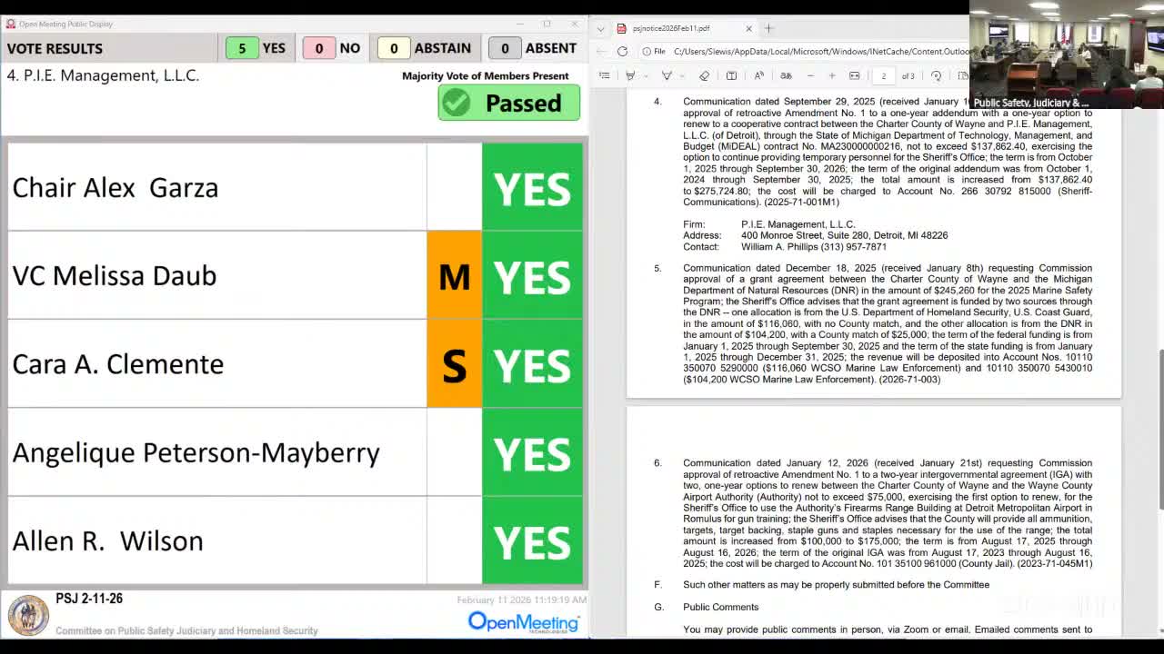 Wayne County approves Michigan DNR marine safety grant for 2025
