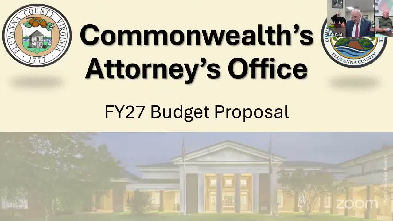 Fluvanna supervisors hear budget requests as public-safety, courts and elections press staffing needs