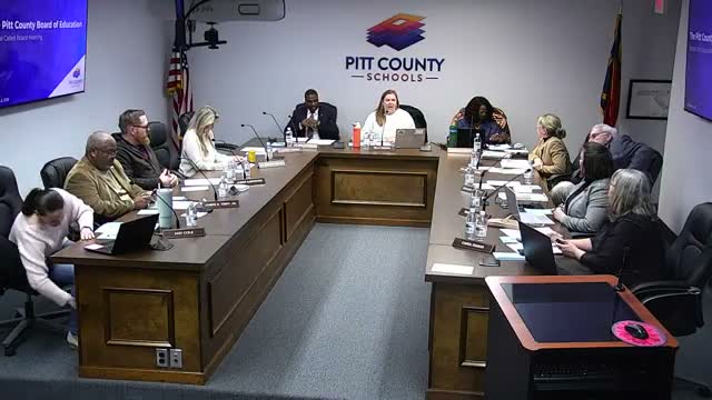 Pitt County Board of Education approves revised capital requests, open‑enrollment list and early‑college calendars; moves to closed session