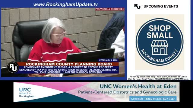 Rockingham County planning board approves wireless‑tower permit, recommends two rezonings