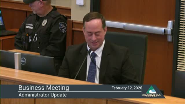 Clackamas County cancels Feb. 19 and 26 business meetings; next session set for March 5 at 10 a.m.