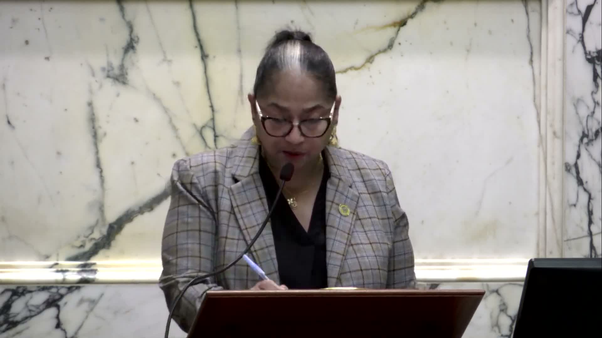 House session in Annapolis: HB 28 and HB 229 declared passed; HB 226 vote recorded but final disposition unclear