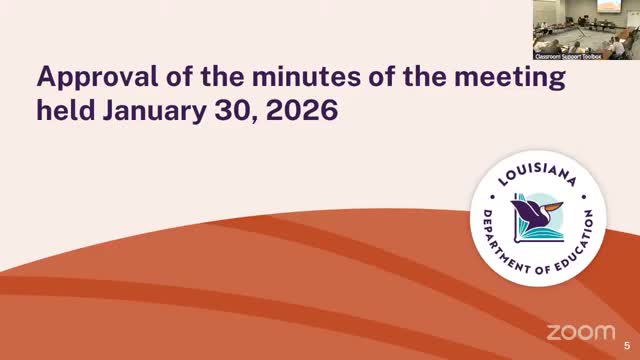 Steering committee endorses three revised physical education domains; LDOE posts drafts for public comment