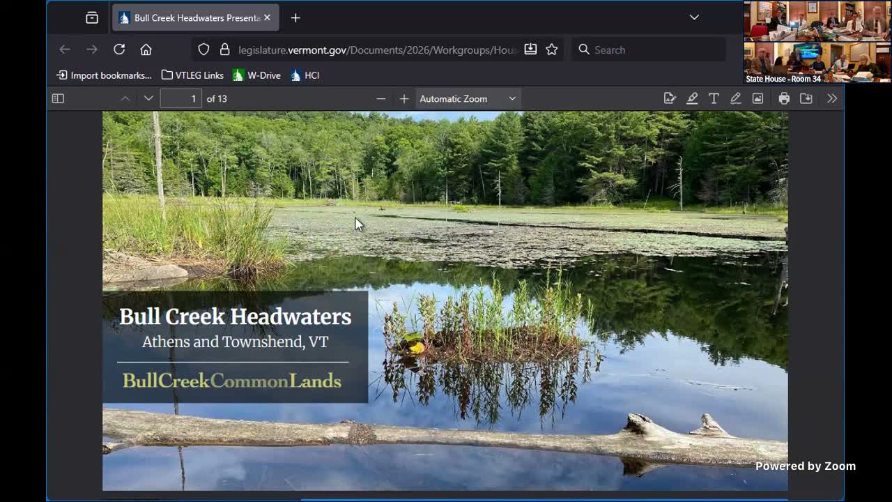 Bull Creek Common Lands describes 341‑acre headwaters conservation with VHCB support