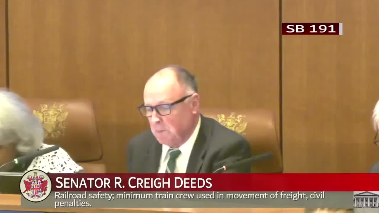 Senate committee advances rail crew‑size bill after dueling safety and preemption arguments