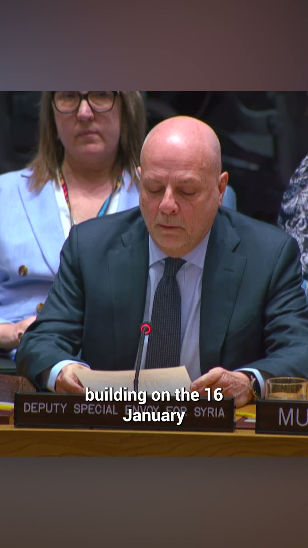 Unidentified speaker announces ceasefire and integration agreement between Syrian government and Syrian Democratic Forces