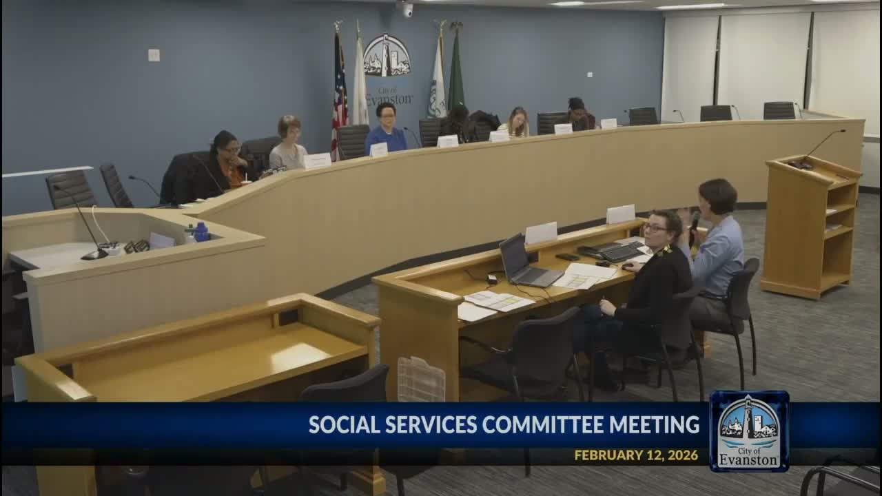 Evanston social-services committee approves 2026 funding recommendations to send to City Council