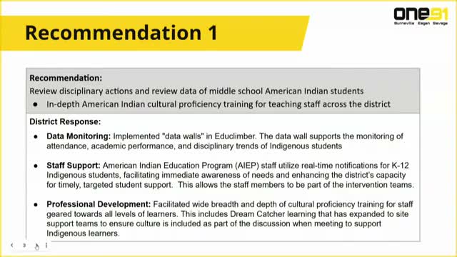 ISD 191 reports progress on American Indian Parent Advisory recommendations; cultural trunks, smudging guidance under way