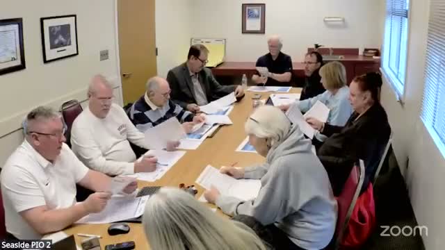 Seaside commission hears financial update: $22,345.20 payment reported; several expense lines flagged for adjustment