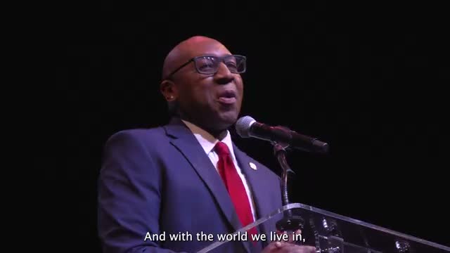 Unidentified speaker highlights housing, $122 million in school investments and new community centers across Queens Borough