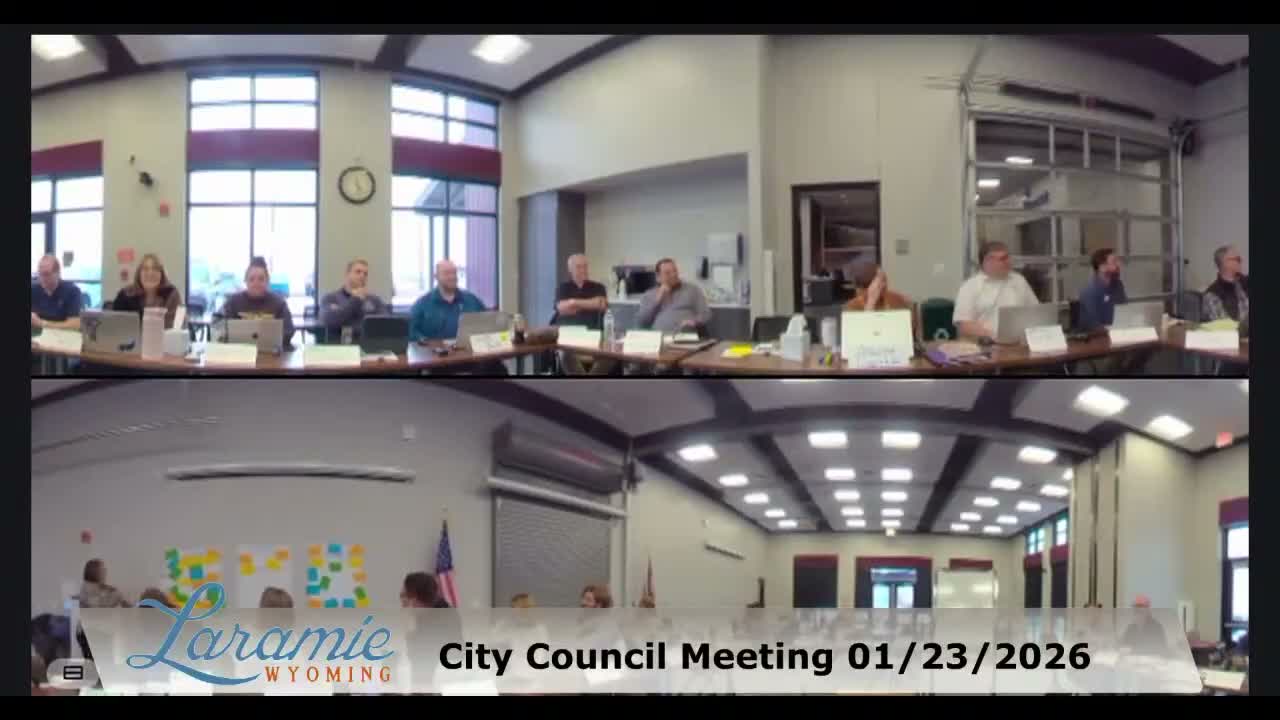 Laramie council to pilot quarterly town halls, discusses Zoom and public‑comment rule changes