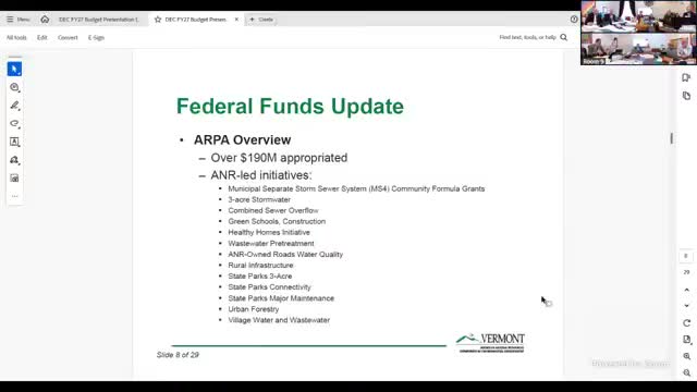 DEC: More than $190 million deployed from federal programs; most projects on track but several village wastewater projects pose risk