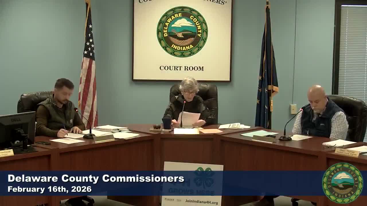 Delaware County commissioners approve contracts, grant support and table right-of-way ordinance after public concerns