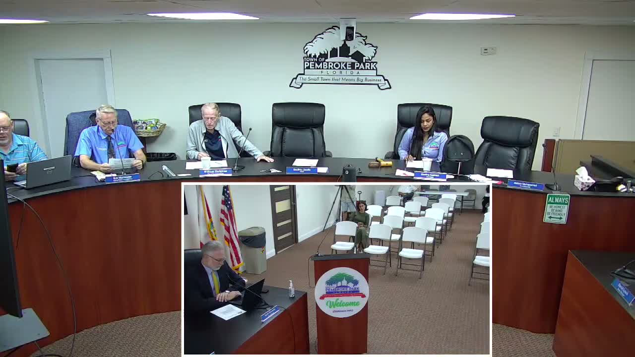Pembroke Park commission directs codification of 1988 residency charter amendment