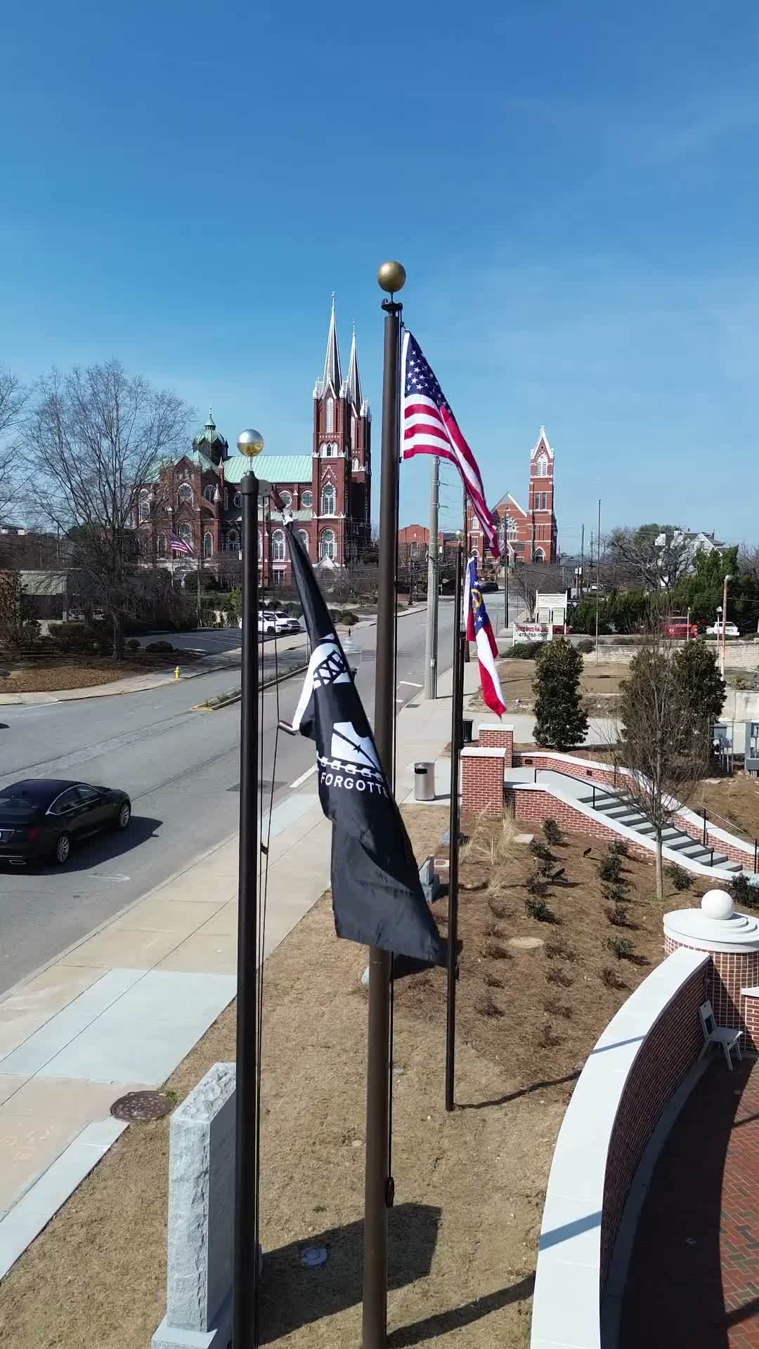 Unidentified speaker says downtown park now Rosa Parks Square has been redesigned as an inclusive civic plaza