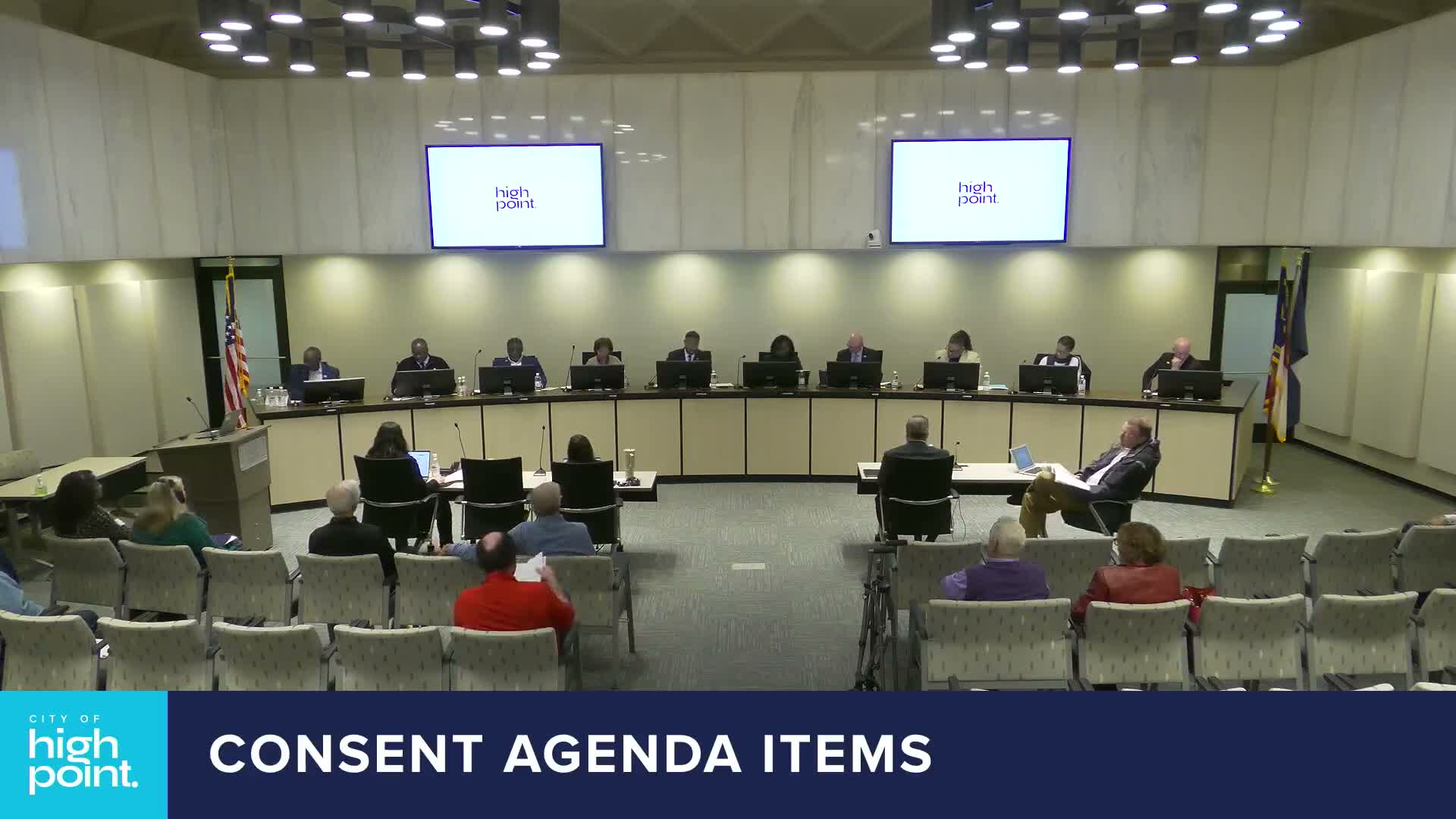 High Point council sets hearings, confirms liaisons and continues landfill right‑of‑way hearing