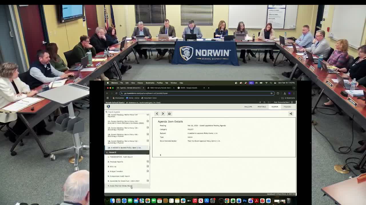Short highlights from Norwin SD board meeting