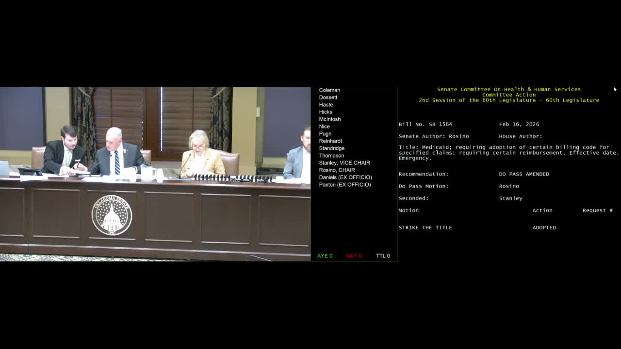 Committee passes a slate of health bills; votes and short outcomes