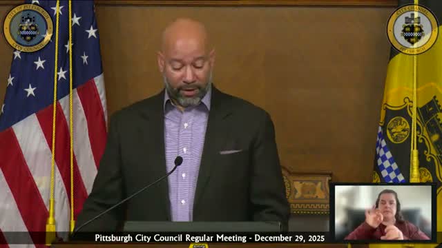 Councilmember Kale Smith delivers farewell remarks as colleagues pay tribute