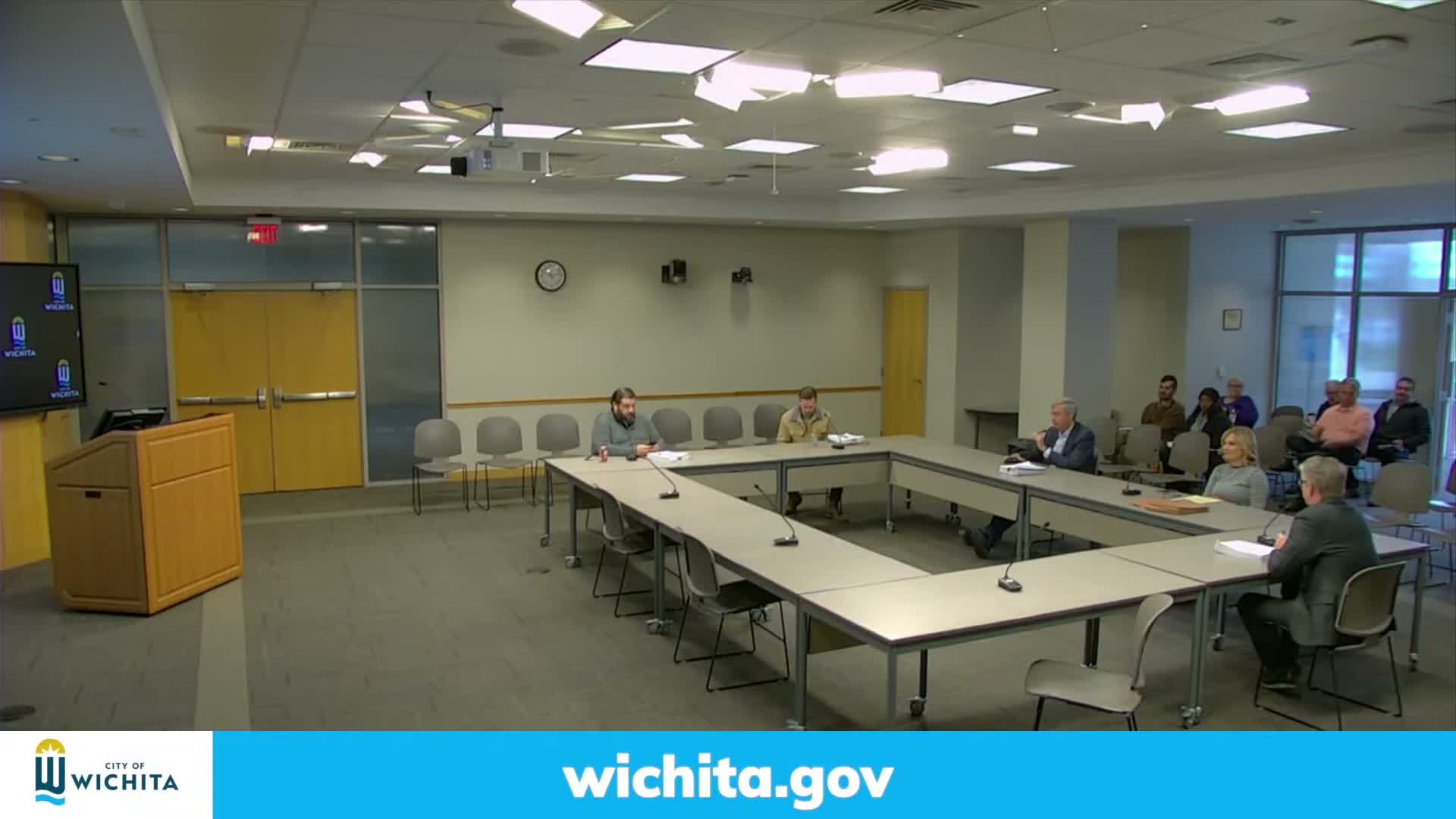 Wichita staff presents traffic-calming pilot showing roughly 4 mph speed reduction