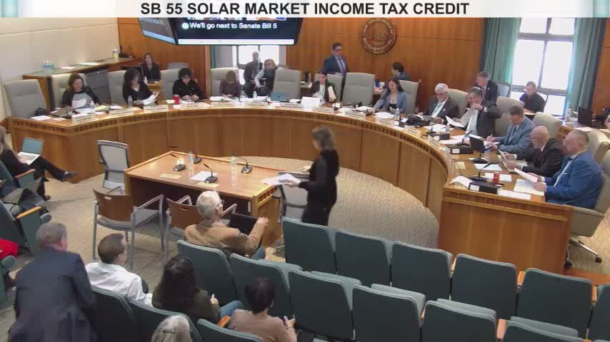 Committee tables SB55 after fiscal-impact questions and broad public support for larger solar credit