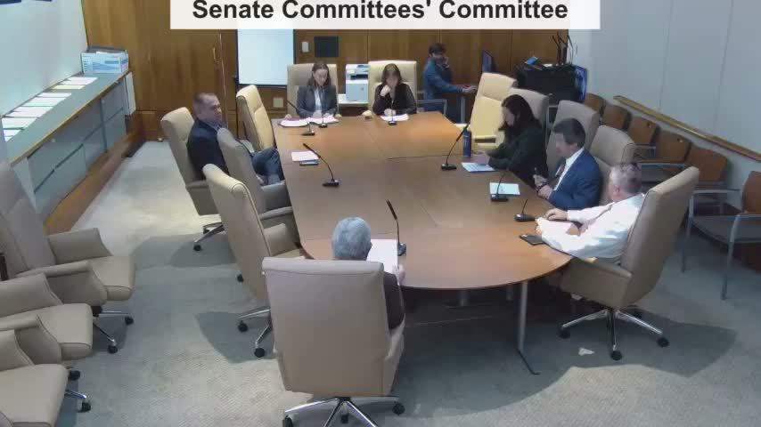 Senate committee declares two bills germane after brief proceedings