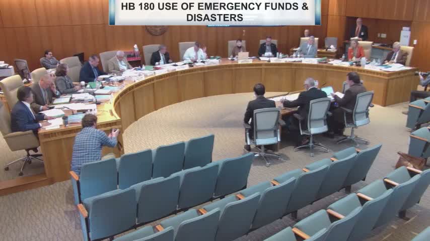 Committee adopts amendment creating disaster-funding task force and clarifying timelines