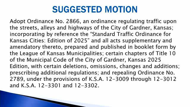 Gardner council adopts updated public-offense code and new unlawful-camping rules after debate on parked cars and local resources