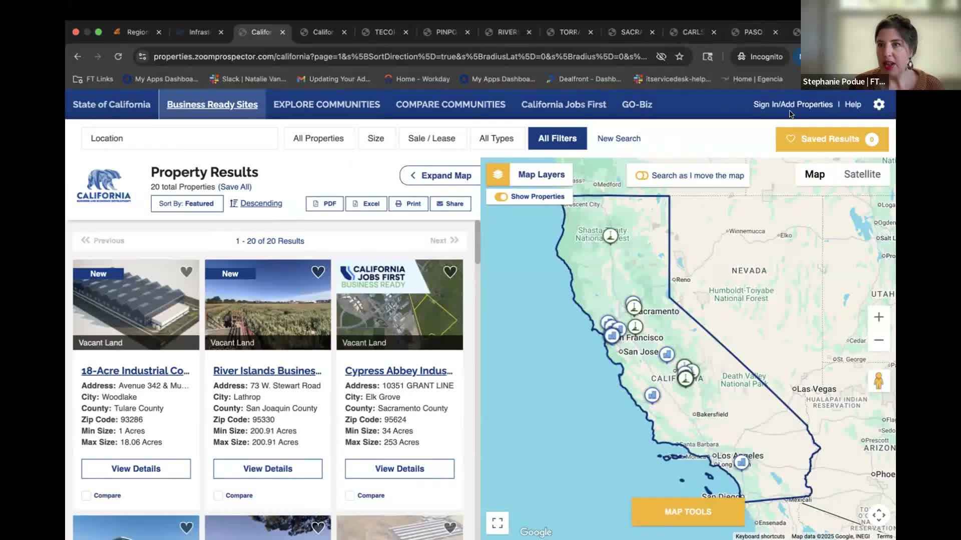 GoBiz demo: How to use Zoom Prospector to register accounts, submit sites and export reports