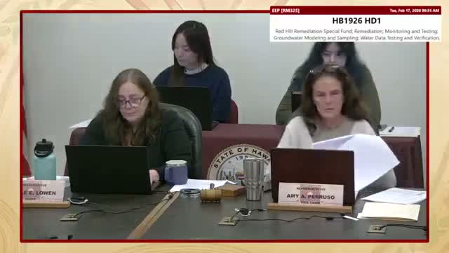 Board of Water Supply and environmental groups oppose amendment to landfill siting law; committee defers HB1673