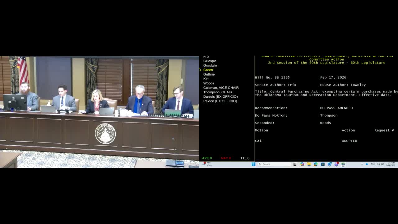 Senate committee advances MakeMyMove grant program to help communities recruit out‑of‑state residents