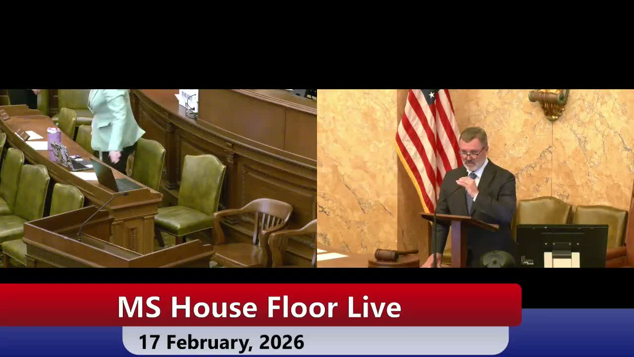 Mississippi House opens, recognizes Alcorn State students and junior pages, dispenses with journal reading and adjourns