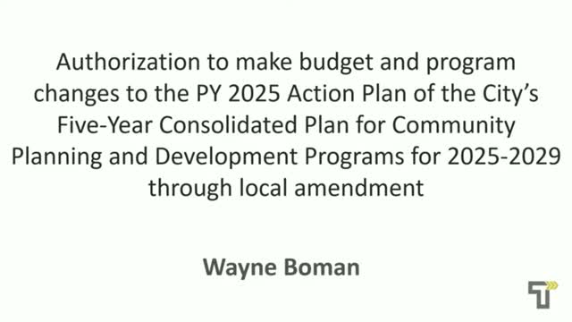 Commission approves small reallocation in 2025 action plan to boost principal repayment