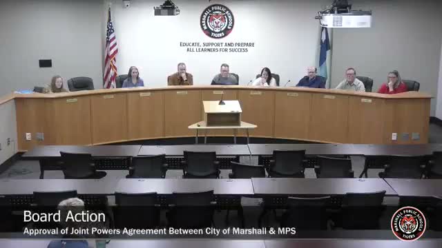 Board approves yearly-reviewed joint powers agreement with city of Marshall