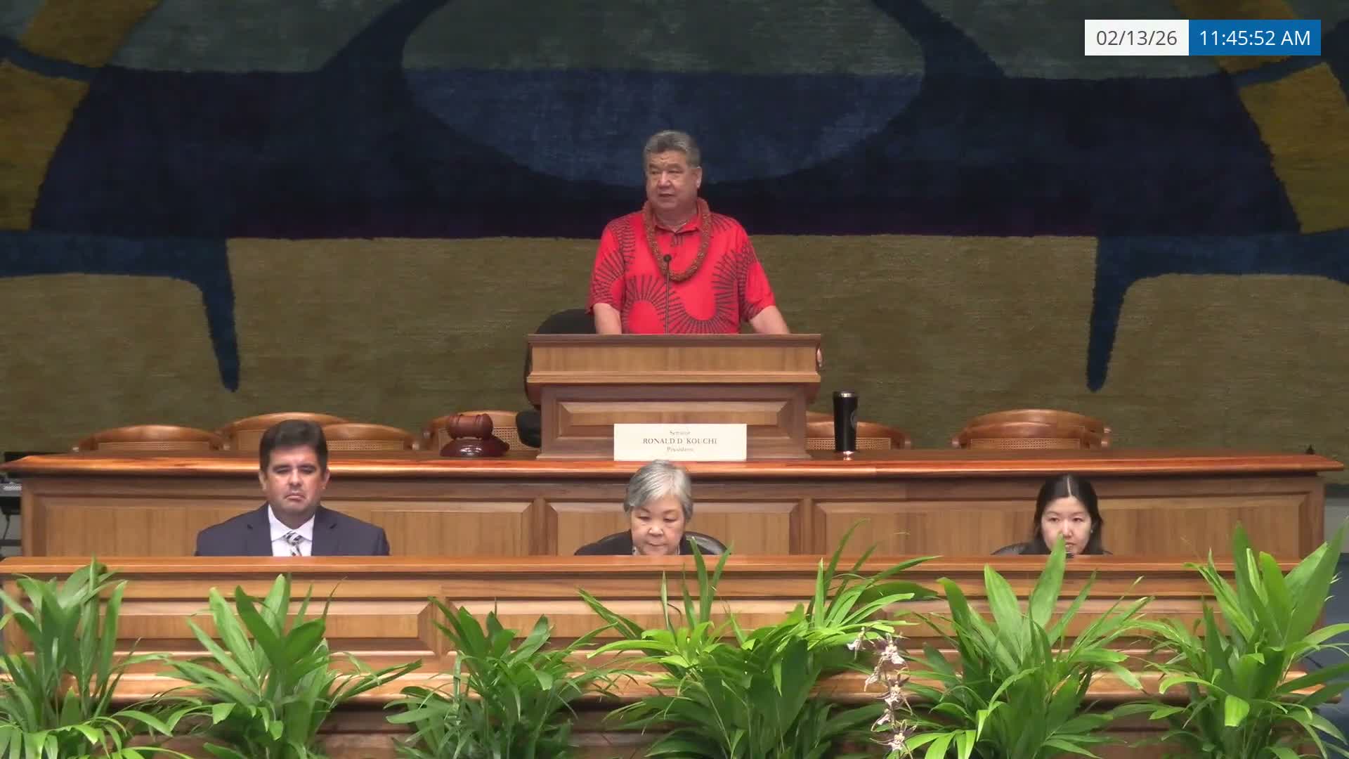 Senate recognizes Hawaiian Day; senators introduce visiting students and Office of Hawaiian Affairs trustees