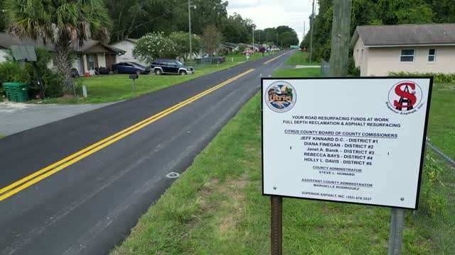 Citrus County staff reports expanded roadway program, outlines projects and temporary runoff issue on 491