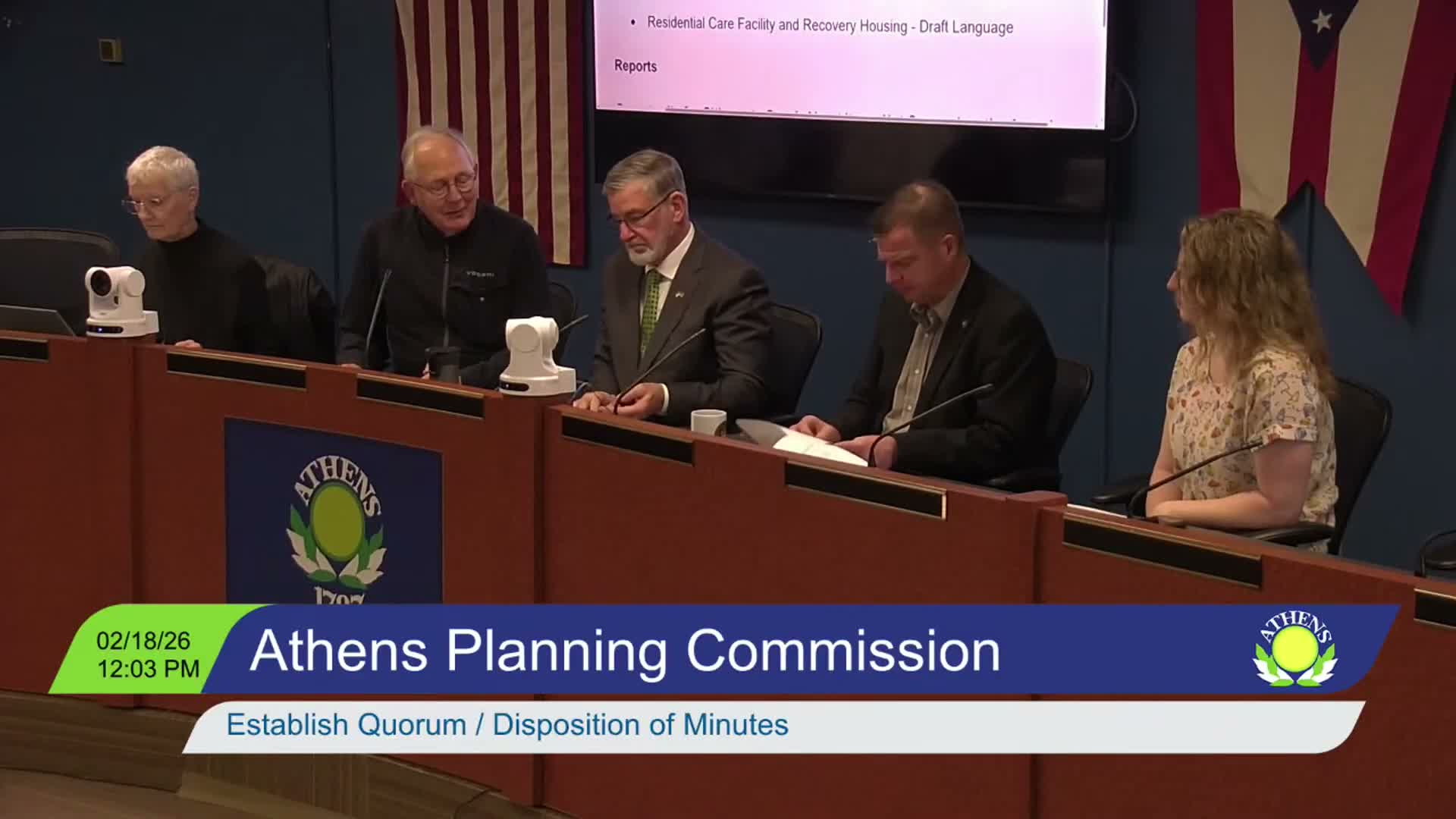 Athens planning commission forwards draft rules for recovery housing, asks law director to review