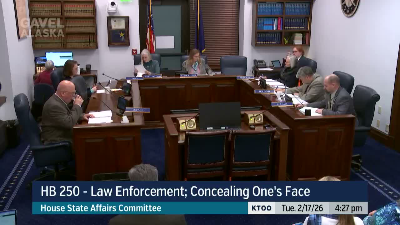 Police chiefs, standards council and dozens of public commenters weigh in against masked officers; committee schedules more hearings on HB250