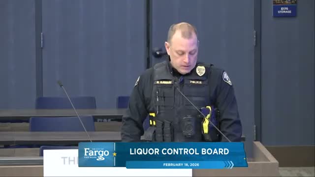 Liquor board hears police report on overserving as staff warn 14-day statute limits enforcement