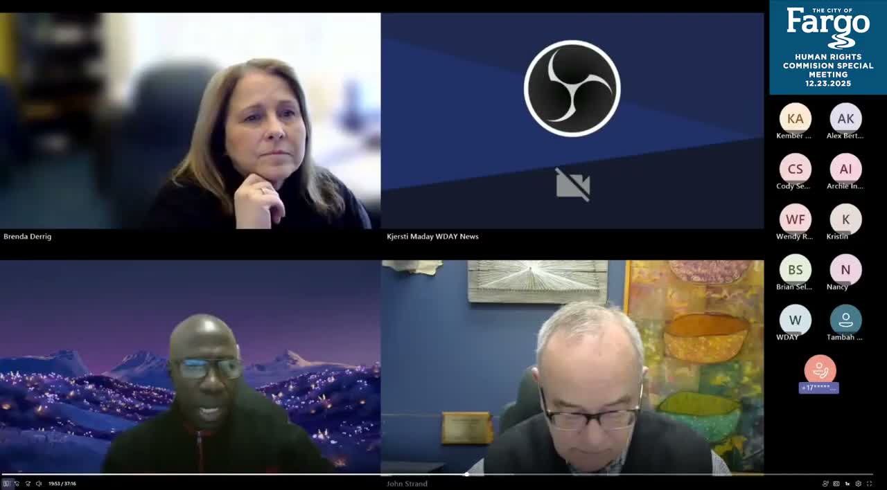 Fargo Human Rights Commission adopts statement backing Somali community, schedules joint press conference