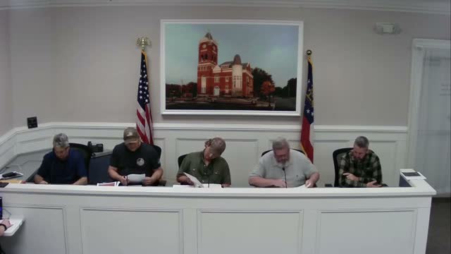 Haralson County planning commission debates rezoning request for 2.25‑acre parcel; no vote taken