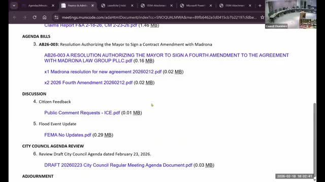 Snoqualmie committee approves $75,000 increase to Madrona legal contract and sends it to council